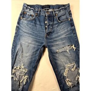 Aeropostale Women's 90s Baggy Distressed‎ Jeans Size 10 Regular Ripped